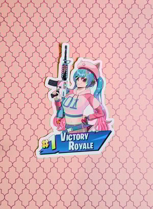 Image of Battle Royale Miku Sticker 4.0"