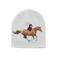MEMU ON A HORSE BEANIE