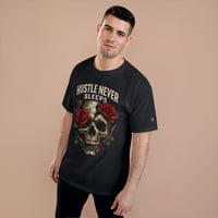 Image 4 of Hustle Never Sleeps Skull T-Shirt — 'Built from Pressure, Paid in Silence' Graphic Tee