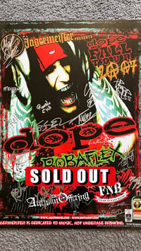 Dope "Fall Tour 2007" Autographed Poster