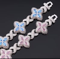 CZ Clover Bracelet 
