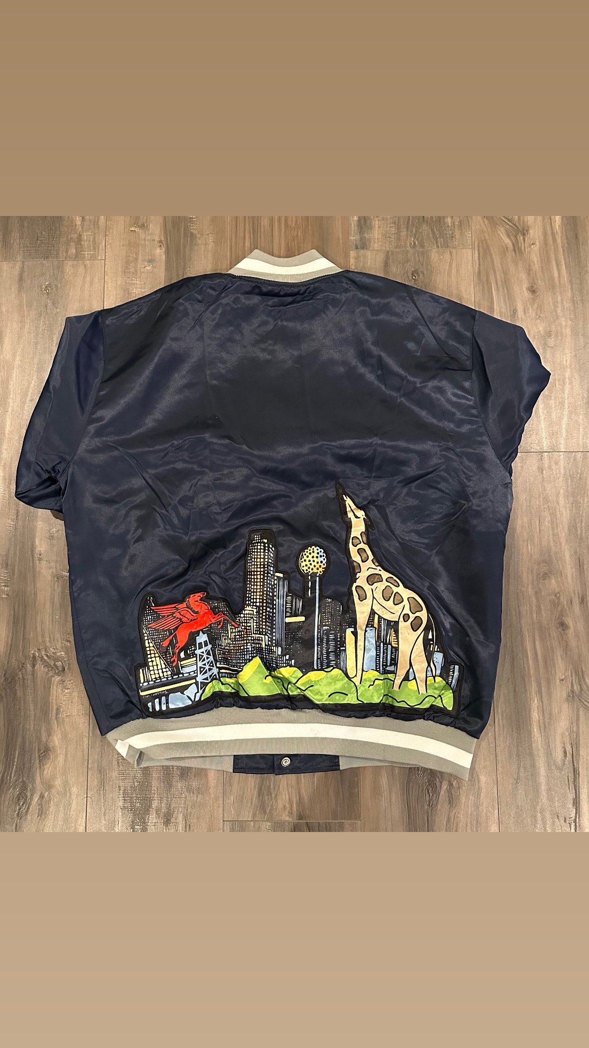 Image of Navy Dallas City Collab Jacket