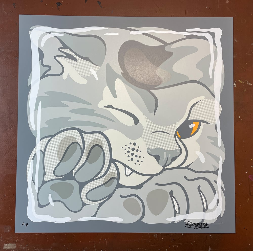 Image of "Bonsai Kitten - A.P." / screenprint