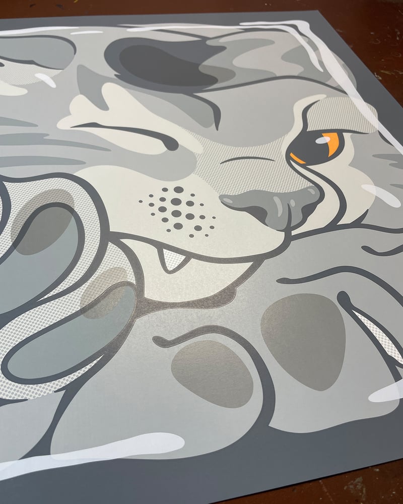 Image of "Bonsai Kitten - A.P." / screenprint