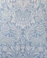 1980s Vintage Morris & Co Wallpaper Rolls - Sunflower Dusky Blue Traditional - (Set of 2 or 3 Rolls) thumbnail 2