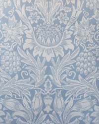 1980s Vintage Morris & Co Wallpaper Rolls - Sunflower Dusky Blue Traditional - (Set of 2 or 3 Rolls) – detail view 2