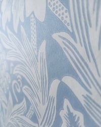 1980s Vintage Morris & Co Wallpaper Rolls - Sunflower Dusky Blue Traditional - (Set of 2 or 3 Rolls) – detail view 3