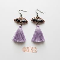Mega Wening Earring  Premium Garnet Copper Jewelry by Deisha Keisha