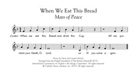 Image 3 of Mass of Peace Sheet Music - Basic Package - PDF Download - PLAYED AT THE NEC SUNDAY MASS!