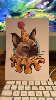 Party Cat A5 Print