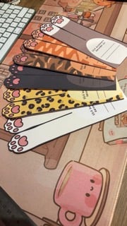 Cat Paw Book Marks