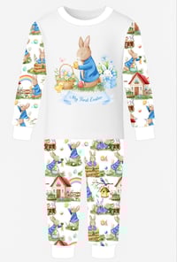 Image 3 of Easter rabbit printed pyjamas 
