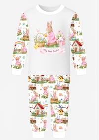 Image 4 of Easter rabbit printed pyjamas 