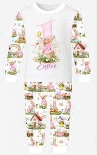 Image 2 of Easter rabbit printed pyjamas 