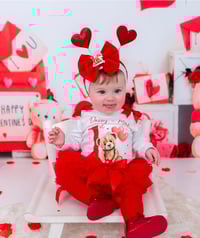 Image 1 of 1st valentine bear tutu set 