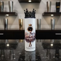 Simply Blessed Tumbler With Crown Lid