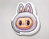 Image 5 of 8pc Luck, Rainbow, Pink, White, LaBowie, MF BUBU, and SpongeBubu Labubu Sticker Combo