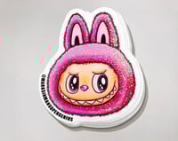 Image 4 of 8pc Luck, Rainbow, Pink, White, LaBowie, MF BUBU, and SpongeBubu Labubu Sticker Combo