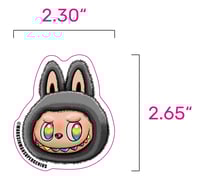 Image 10 of 8pc Luck, Rainbow, Pink, White, LaBowie, MF BUBU, and SpongeBubu Labubu Sticker Combo