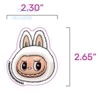 Image 12 of 8pc Luck, Rainbow, Pink, White, LaBowie, MF BUBU, and SpongeBubu Labubu Sticker Combo