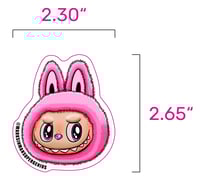 Image 11 of 8pc Luck, Rainbow, Pink, White, LaBowie, MF BUBU, and SpongeBubu Labubu Sticker Combo