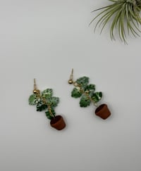 Image 2 of Climbing Monstera Earrings
