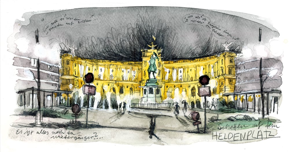 Image of Schatten über dem Heldenplatz // Wien