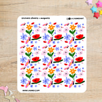 Flower+Butterfly Sticker Sheet