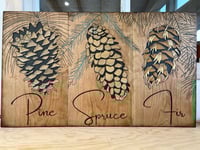 Utah Pinecone Triptych