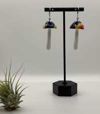 Image 4 of Pride Mushroom Earrings