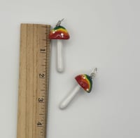 Image 5 of Pride Mushroom Earrings
