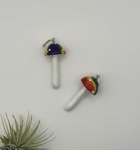 Image 6 of Pride Mushroom Earrings