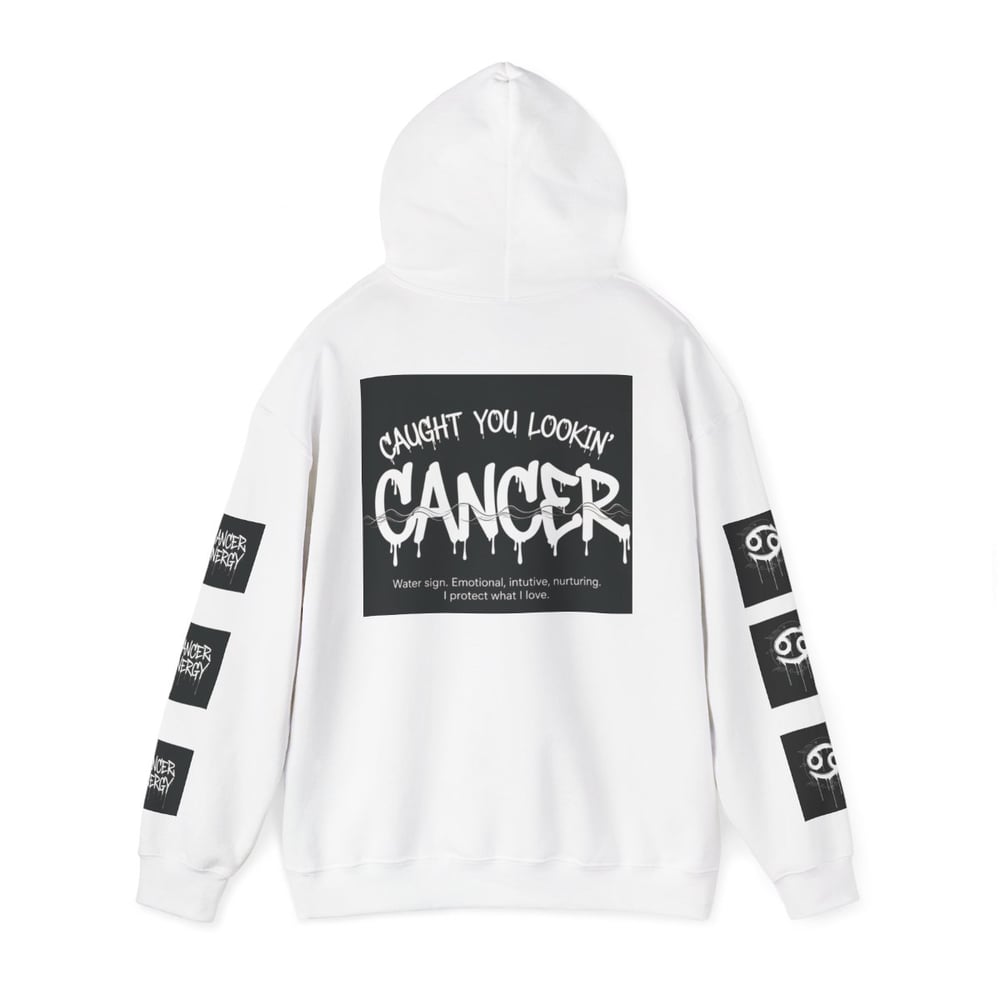 Image of Cancer Zodiac Hoodie — "All Eyes on Cancer / Caught You Lookin'" Astrological Pullover