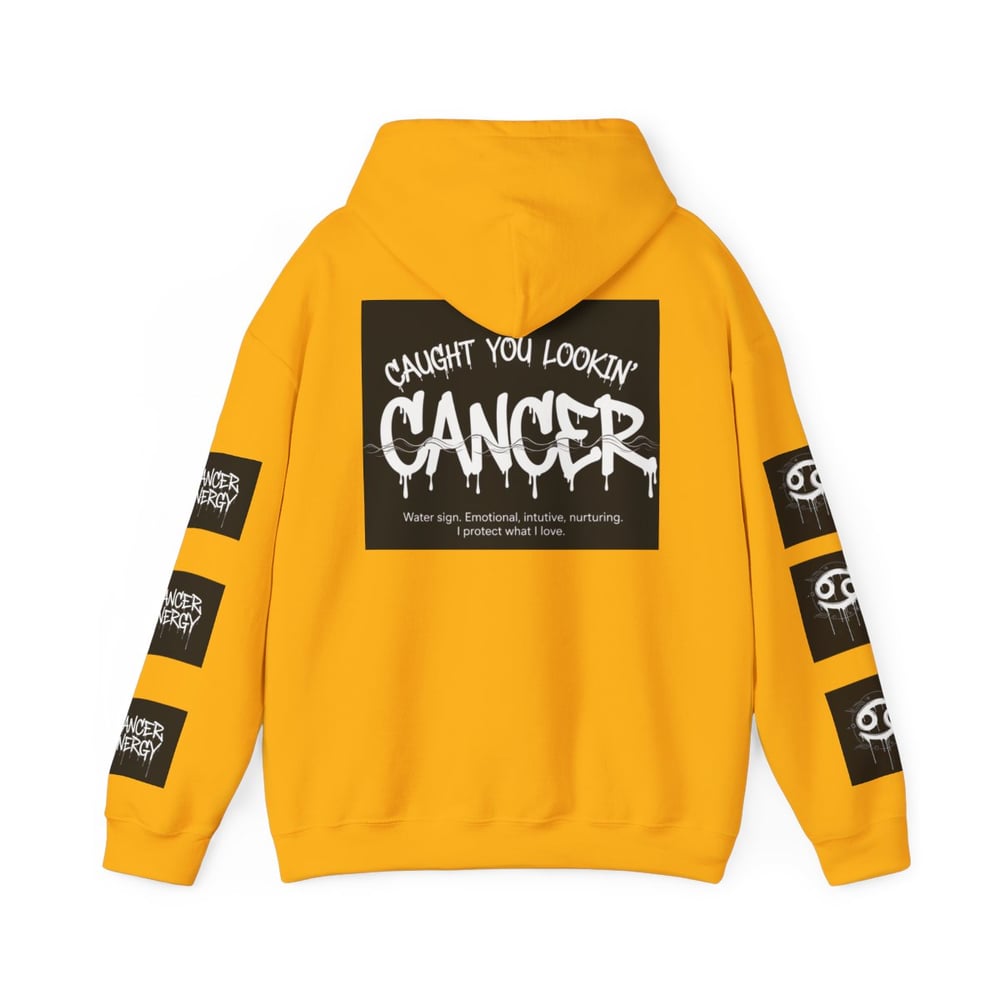 Image of Cancer Zodiac Hoodie — "All Eyes on Cancer / Caught You Lookin'" Astrological Pullover