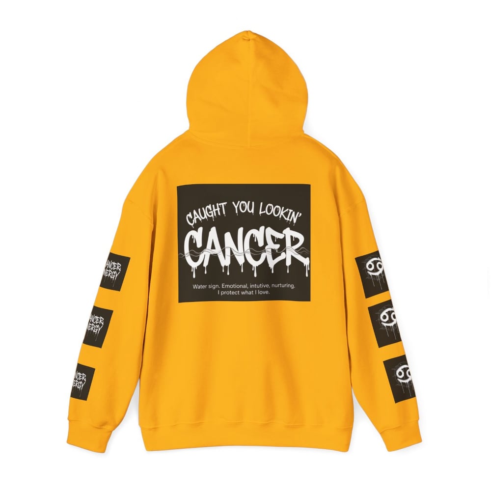 Image of Cancer Zodiac Hoodie — "All Eyes on Cancer / Caught You Lookin'" Astrological Pullover
