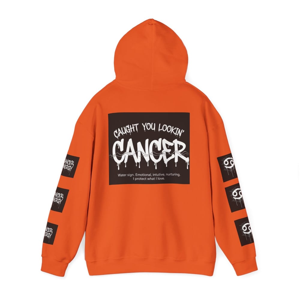 Image of Cancer Zodiac Hoodie — "All Eyes on Cancer / Caught You Lookin'" Astrological Pullover