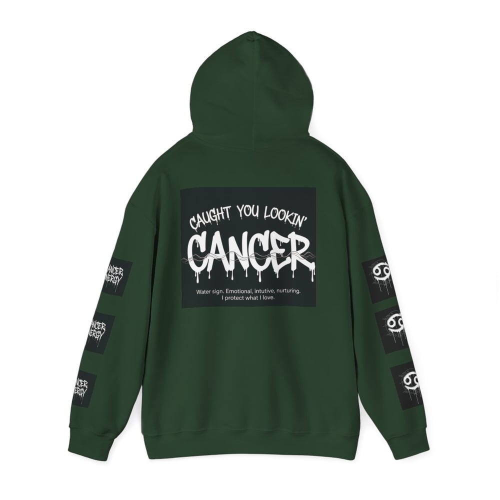 Image of Cancer Zodiac Hoodie — "All Eyes on Cancer / Caught You Lookin'" Astrological Pullover
