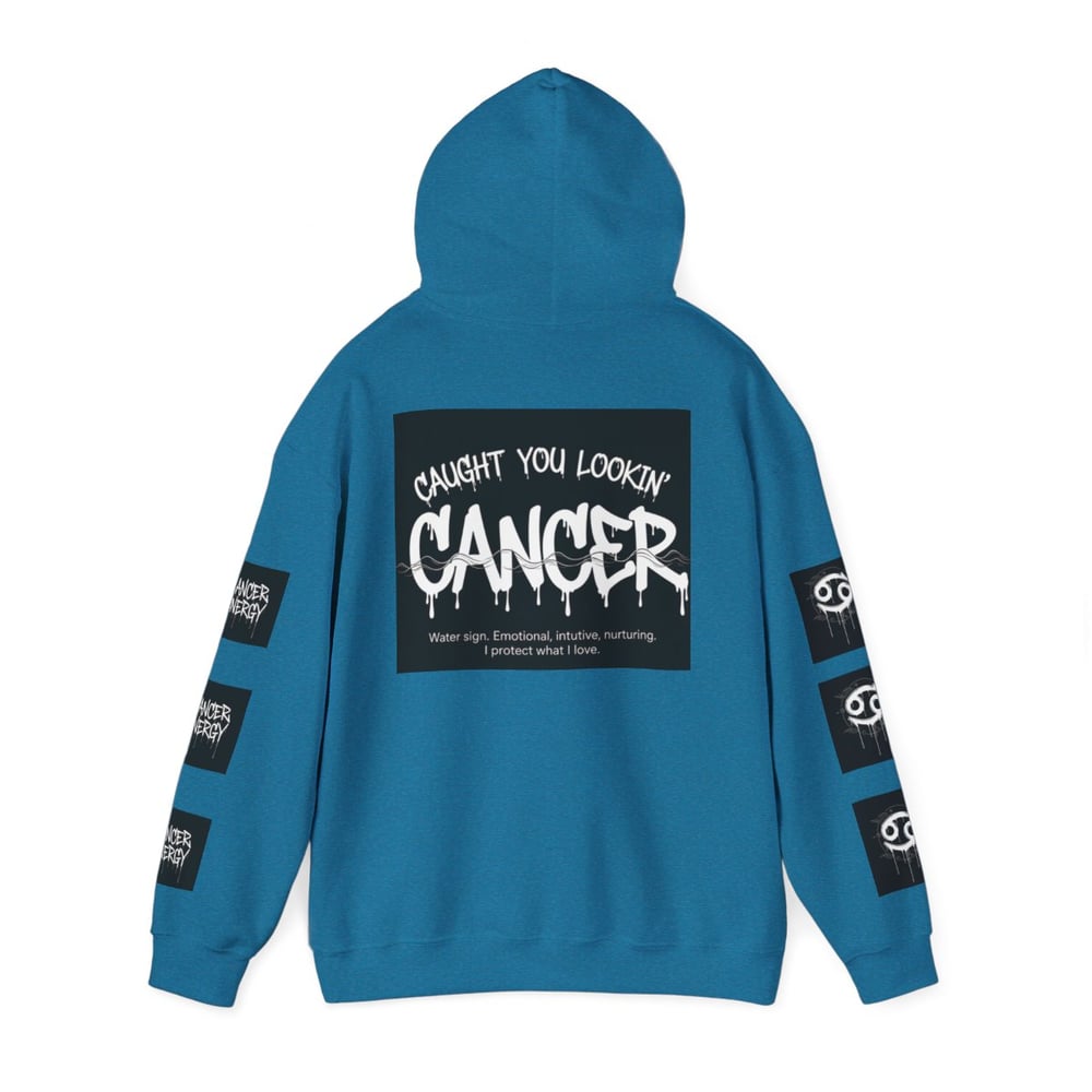 Image of Cancer Zodiac Hoodie — "All Eyes on Cancer / Caught You Lookin'" Astrological Pullover