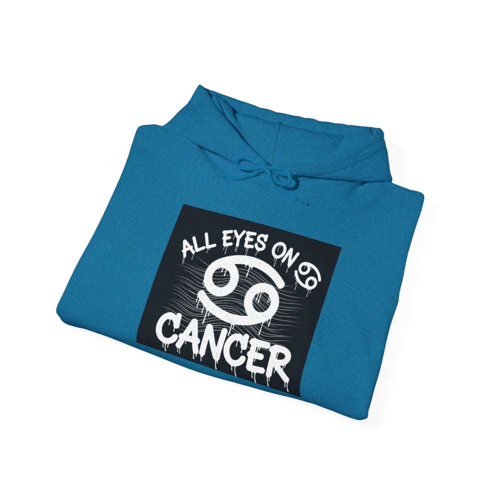 Image of Cancer Zodiac Hoodie — "All Eyes on Cancer / Caught You Lookin'" Astrological Pullover