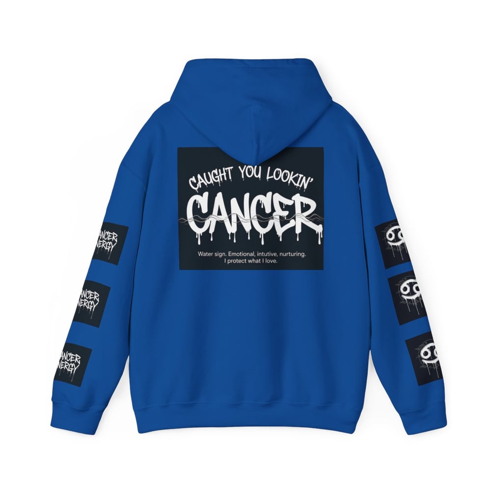 Image of Cancer Zodiac Hoodie — "All Eyes on Cancer / Caught You Lookin'" Astrological Pullover