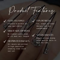 Image 3 of BANGTAN BTS ARMY NAIL DECALS 