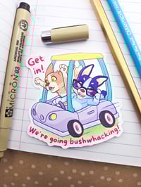 Get In! Bluey Sticker