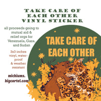 take care of each other (mutual aid sticker)