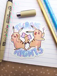 Trans Pikachu Sticker