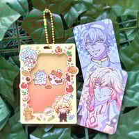 Image 1 of HSR Mydei/Phainon Okhema Cafe Photocard Holder + Photocards