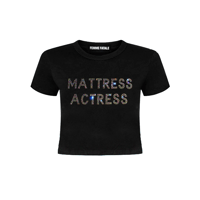 Image 2 of MATTRESS ACTRESS RHINESTONE BABYGIRL TOP