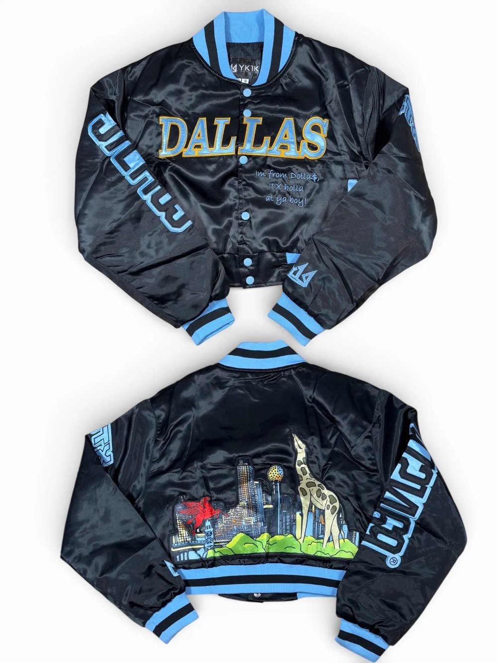 Image of Ladies Crop Gamma Dallas City Collab Jacket 