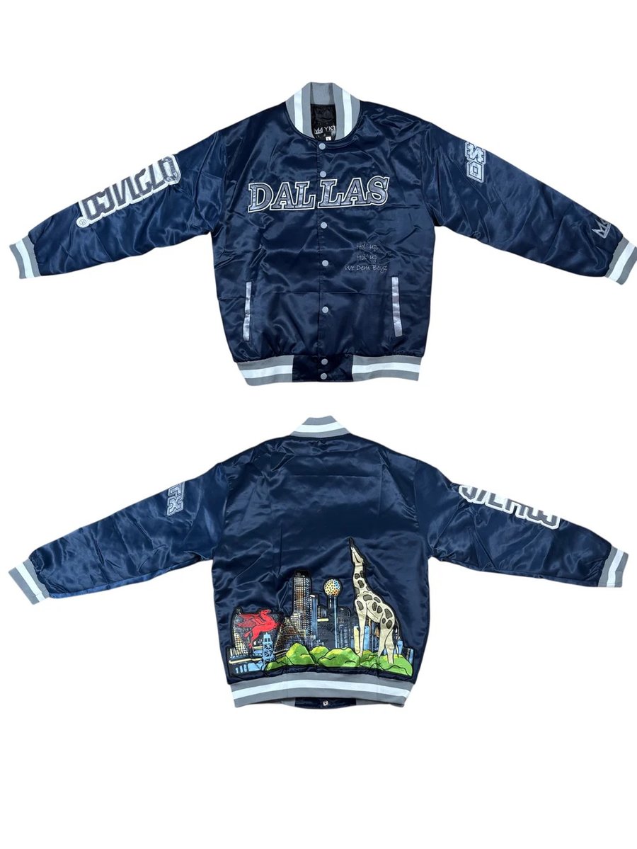 Image of Navy Dallas City Collab Jacket