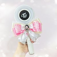 Image 5 of TWICE Member Photo Charm Lightstick Bow & Keychain 🎀💖