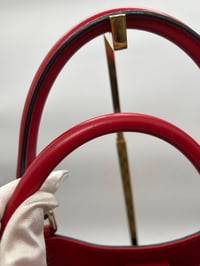 Image 6 of Gucci Sukey GG Canvas Red Leather Top Handle Shoulder Bag